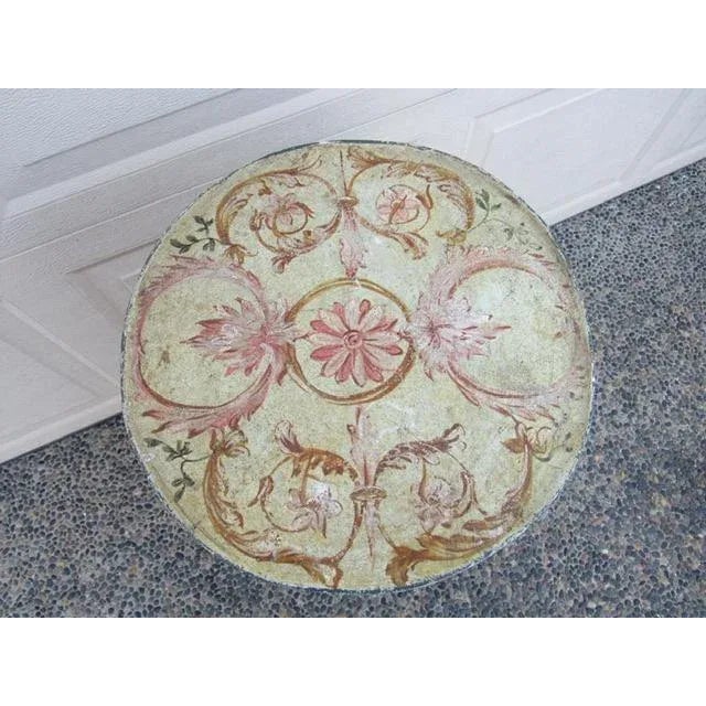 Antique Painted Italian Drum Table For Sale In San Francisco - Image 6 of 12