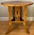 Wood Sculpted Bamboo Side Table With Hand Decorated Top For Sale - Image 7 of 9
