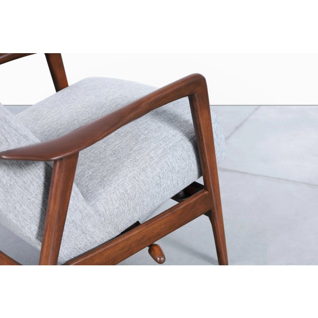 Swedish Modern Walnut Recliner Chair by Alf Svensson for Dux For Sale - Image 12 of 12