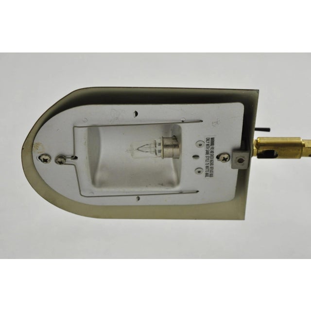 Vintage George Kovacs Style Mid Century Modern Brass Orb Base Task Floor Lamp - A Pair For Sale - Image 14 of 15