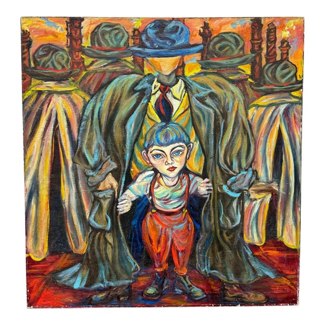 Original Acrylic on Canvas Painting, Artist Unknown For Sale