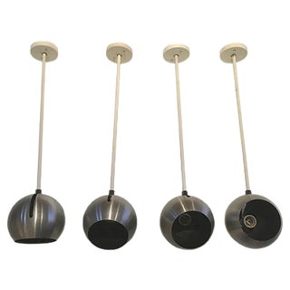 Vintage Pendent Spot Lamps from Raak, Set of 4 For Sale