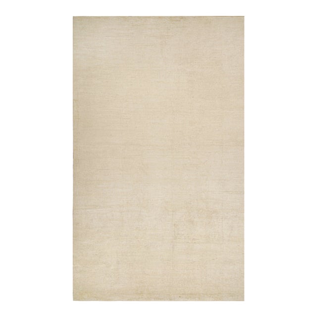 Rug & Kilim’s Solid Beige-Brown Rug in Tone-on-Tone Contemporary Style -12'x20' For Sale