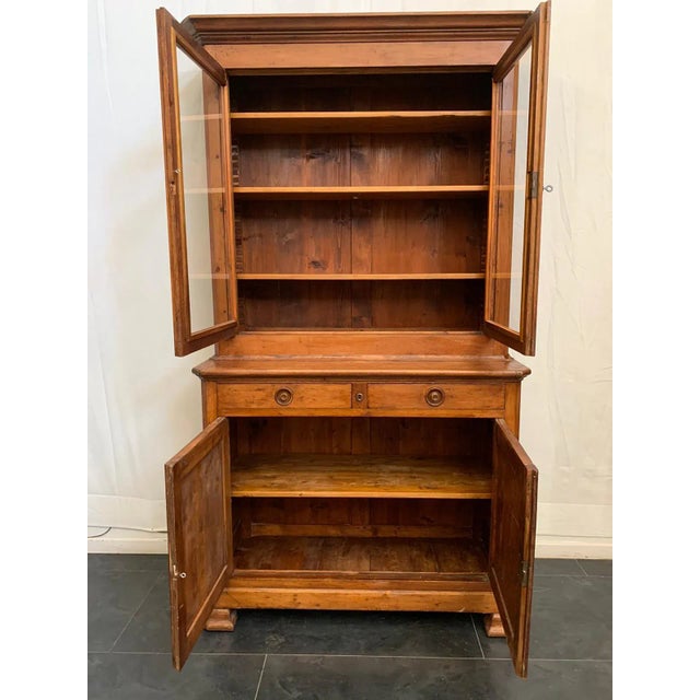 Antique Italian Pinewood Cabinet For Sale - Image 4 of 6