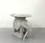 White Vintage Woven Rattan Elephant Tray Table For Sale - Image 8 of 8