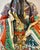 Chinoiserie Lu Xing Chinese Polychrome Glazed Porcelain Statue For Sale - Image 3 of 15
