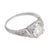 Vintage Gia 3.61 Carat Fancy Yellow Radiant Cut Diamond Two Tone Engagement Ring, Size 6.25 For Sale - Image 4 of 6
