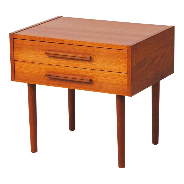 1960s MidCentury Modern Fully Restored Danish Teak Nightstand Chairish