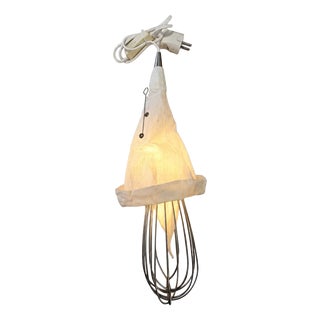 Vintage Hand Whisk Lamp, 1970s For Sale