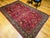 19th Century Antique Persian Khorassan Rug, Hand-Knotted Wool, Tree of Life Pattern, Crimson Red & Blue, 6x9 For Sale - Image 5 of 18