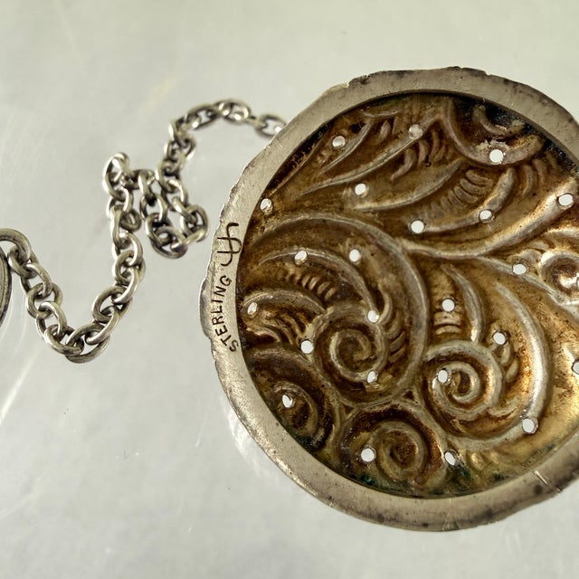 Metal 1900s Webster Estate Sterling Silver Tea Ball Infuser For Sale - Image 7 of 12