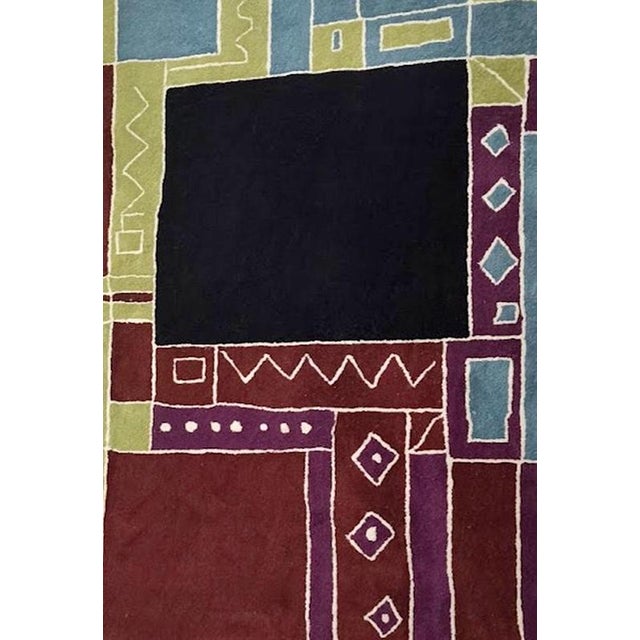 Tisca Krumi Hand-Tufted Wool Rug, France, 1990s For Sale - Image 4 of 10