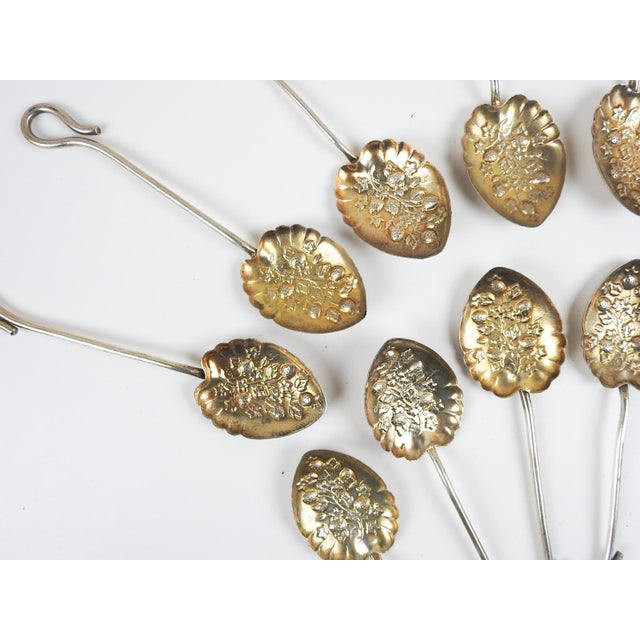 Vintage Silverplate Berry Spoons - Set of 18 For Sale - Image 4 of 6