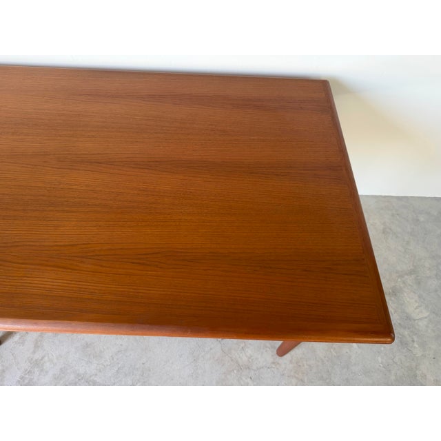 1960s 1960s Danish Modern Teak Extending Dining Table by Am Ansager Møbler For Sale - Image 5 of 12