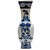 Chinoiserie 1980s Chinese Blue & White Vase With Pomegranate Handles For Sale - Image 3 of 7