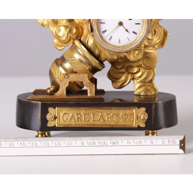 Miniature Empire Clock For Sale - Image 5 of 11