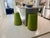 2010s Modern Organic Green Eko Swagr Perch Stools a Pair For Sale - Image 5 of 6