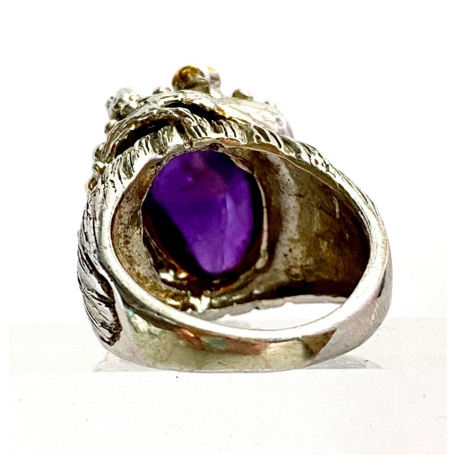 This striking ring is a contemporary, handcrafted piece inspired by the bold drama of Art Deco design, but created in the...