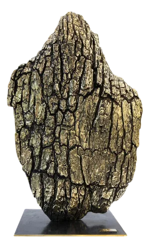 Oak Bark Tabletop Sculpture by Lionel Hamon