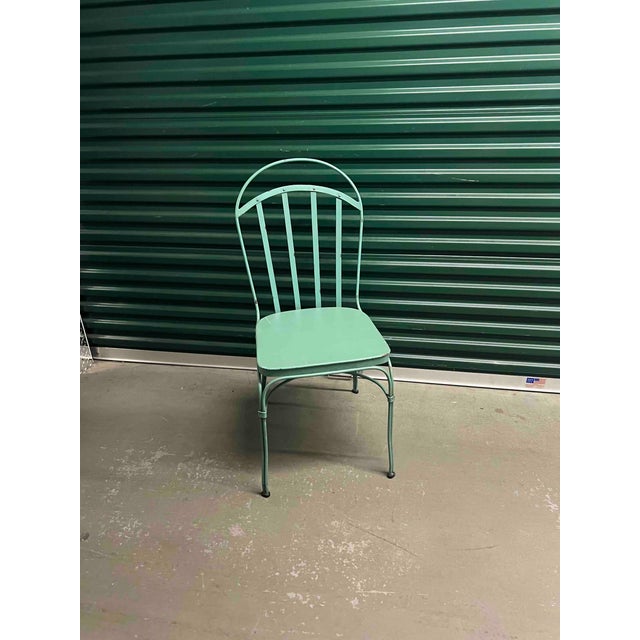 American Vintage Pottery Barn Outdoor Bistro Chairs For Sale - Image 3 of 10