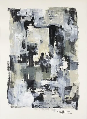 "Untitled 111" Contemporary Abstract Acrylic Painting by J. Kent Martin