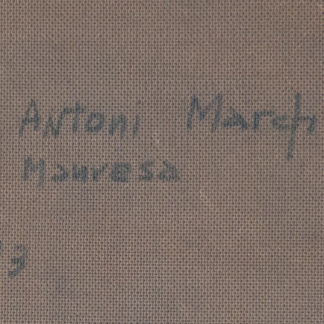 Antoni March Salas, Sant Salvador de Guardiola Landscape, 1970s, Oil on Board For Sale - Image 9 of 10