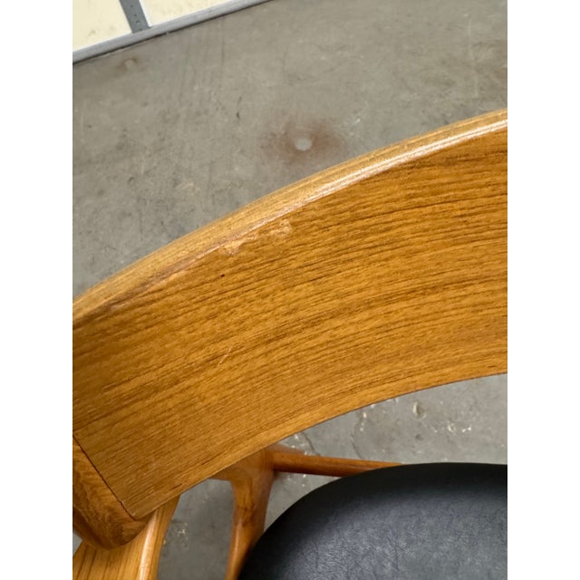 Pair of Mid-Century Danish Teak Dining Arm Chairs by Erik Buch For Sale - Image 9 of 11