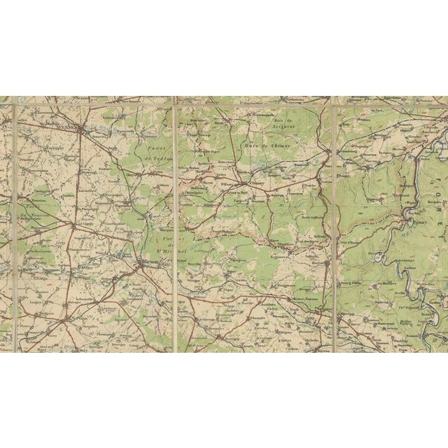 WWI British War Office Map of Arras, Amiens and Reims from Edward Stanford, 1914 For Sale - Image 4 of 10