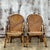 Wood Vintage Coastal Arched Pencil Reed Dining Chairs - Set of 4 For Sale - Image 7 of 10
