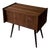 Mid-Century Drop-Front Chest in Walnut with Brass Handles For Sale