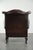 English Cowhide Chesterfield Wing Armchair For Sale - Image 4 of 13