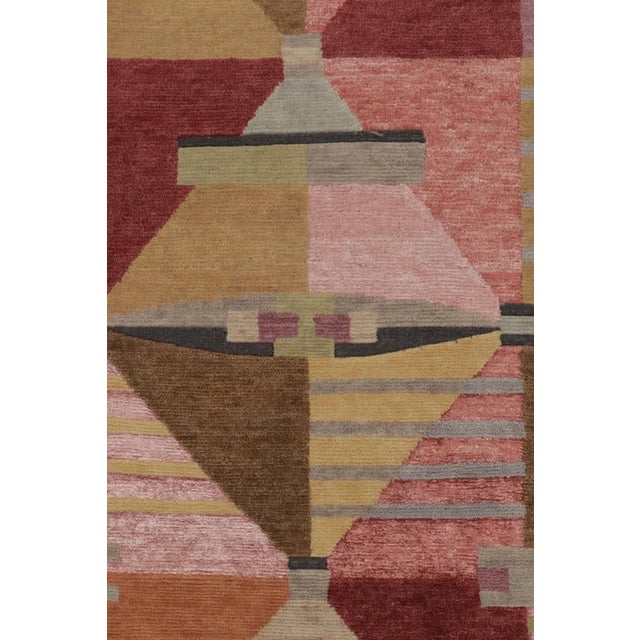 Textile Rug & Kilim’s Oversized Scandinavian Rug With Polychromatic Design For Sale - Image 7 of 11