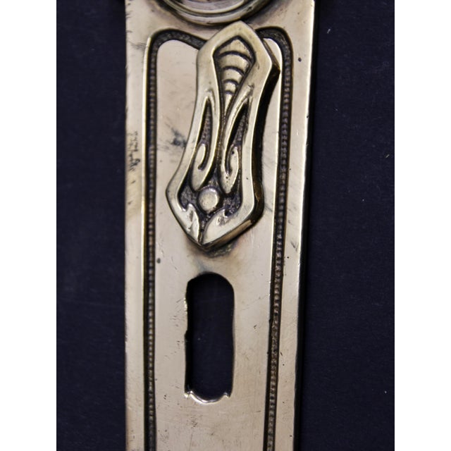 Metal Antique Brass Door Fittings, 1890s, Set of 16 For Sale - Image 7 of 8