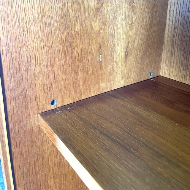 Highboard on Hairpin Legs in Oak For Sale - Image 9 of 17