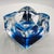 1970s Square Ashtray in Hand-Worked Murano Glass with Ice Cube Effect, 1970s For Sale - Image 5 of 9