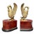 20th-C. Italian Neo-Classical Style Brass Swan and Faux Burl Bookends Att. Borghese - Pair For Sale