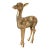 Vintage Italian Brass Deer Figurine For Sale