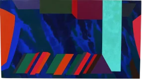 Michael Tyzack Large Geometric Abstract Painting