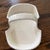 Traditional Vintage White Ceramic Basket-Weave Serving Basket For Sale - Image 3 of 5