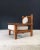 Beige Brutalist Square Oak Lounge Chair, Belgium, 1950s For Sale - Image 8 of 18
