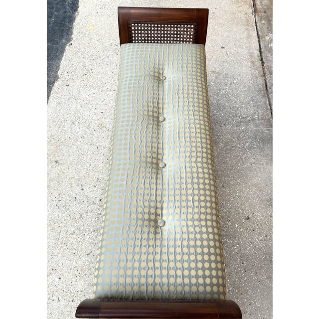 Neo Classical Bench With Caned Arms - 43" Long X 13.75" Deep - For Sale In Tampa - Image 6 of 10