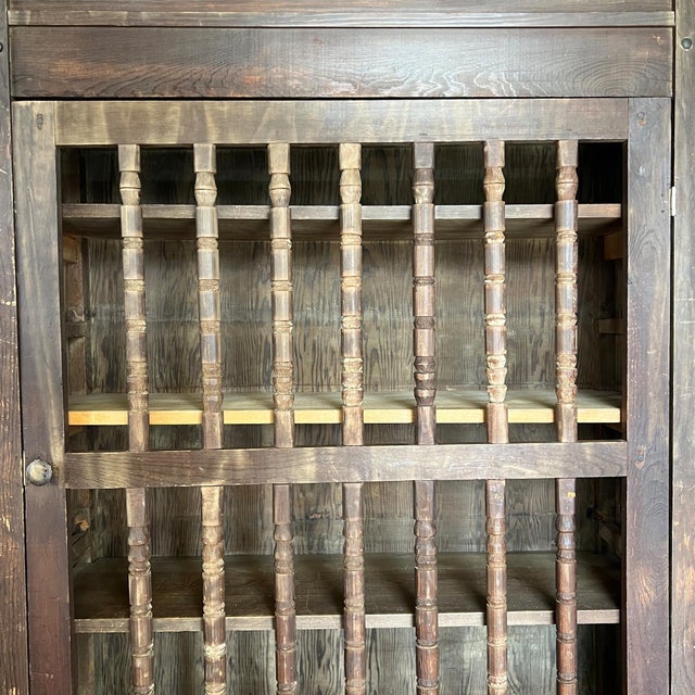 Primitive Spanish Colonial Bread Cupboard With Spindle Door, Santa Fe 1800s For Sale - Image 18 of 18