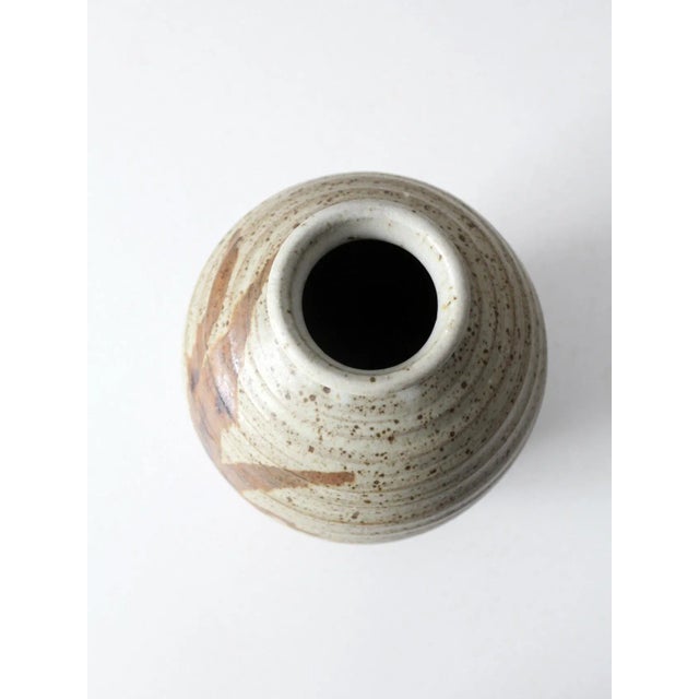 Ceramic Vintage Studio Pottery Vase For Sale - Image 7 of 9
