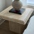 1980s Stone International Italy Travertine Pedestal Side Tables Set of 2 For Sale - Image 6 of 12