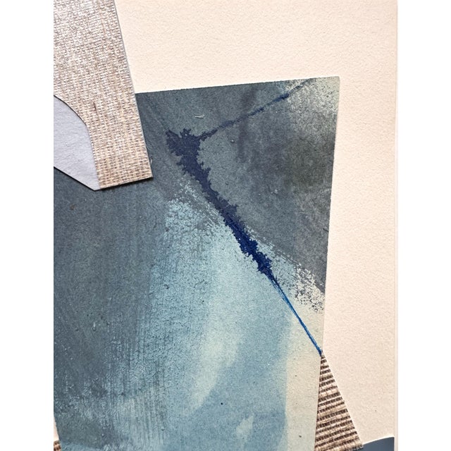 2020s "Im Blue 3" Original Mixed-Media Collage on Paper by Zac Woodiel For Sale - Image 5 of 8