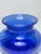 Mid-Century Modern 1980s Set of 2, Cobalt Blue Hand-Blown Studio Art Glass Vases, 7” & 4” For Sale - Image 3 of 6