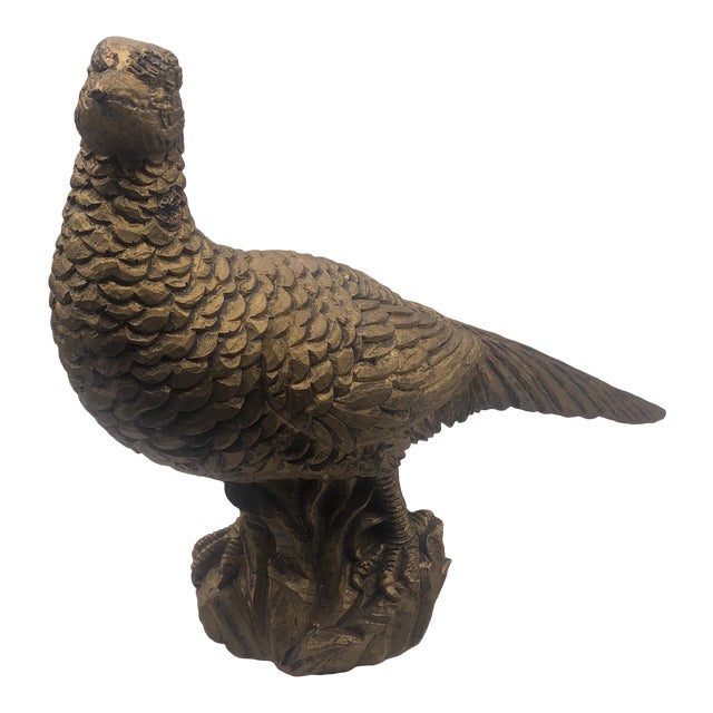 1970s Syroco Gold Bird Sculpture For Sale