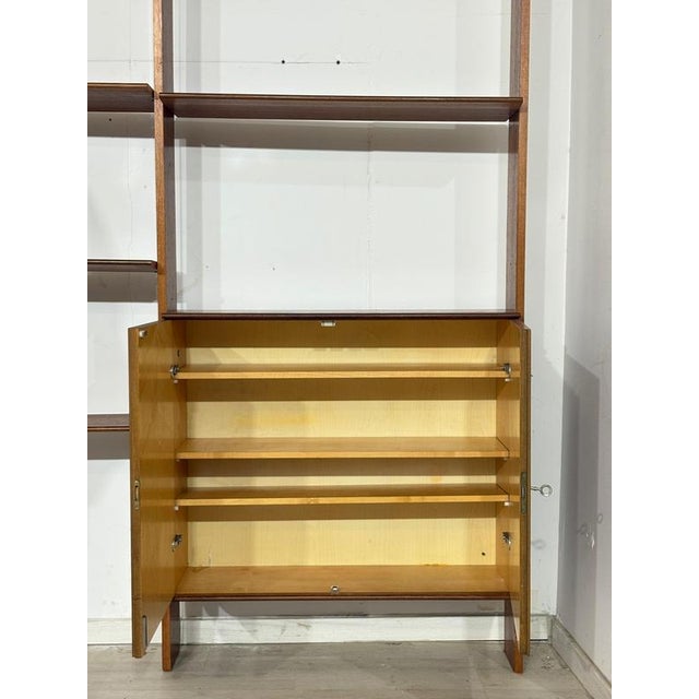 Mid-Century Modern Modular Wall Shelf in Teak by Interna-Peter Pedrides, 1960s For Sale - Image 16 of 18