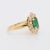 1960s Pompadour Ring Gold Emerald Diamonds, Size 6 For Sale - Image 5 of 6