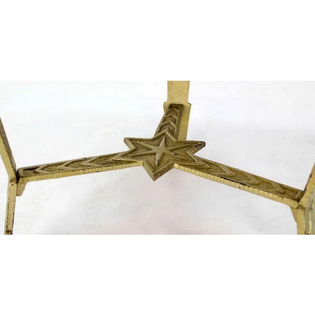 Early 20th Century Mid-Century Modern Hexagon-Top and Star Base Side Table For Sale - Image 5 of 11